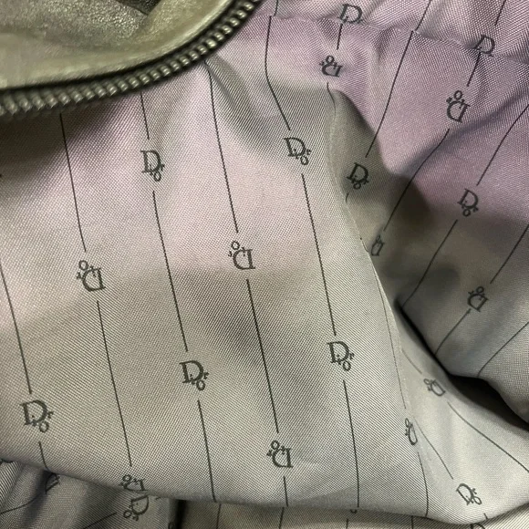 Vintage Dior Black Calfskin Leather Tote Shoulder Bag Made in Korea - Picture 11 of 14